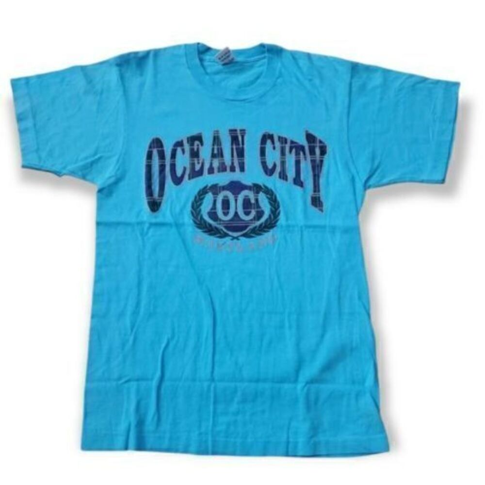 Vintage Single Stitch‎ Ocean City, MD Tourist Tee Fruit Of The Loom USA Medium